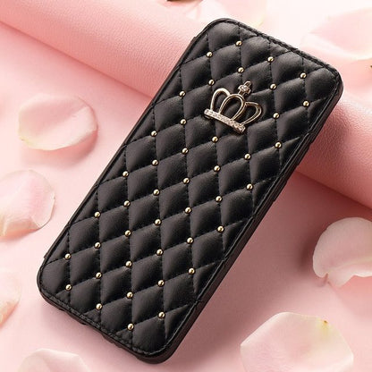 Crown Card Leather Case for Samsung Phone Case