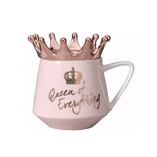 Crown Theme Milk / Coffee Mugs Cartoon MultiColor Mugs Cup Kitchen Tool Gift X-Mas Gift With mobile phone bracket