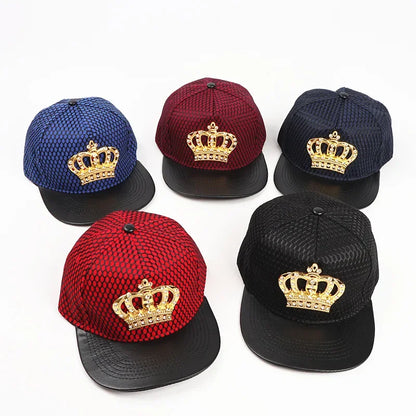 Brand Oohmy Street Cap Royal King Crown Baseball Cap Hip-hop Snapback Men Women Boys Girls Hats