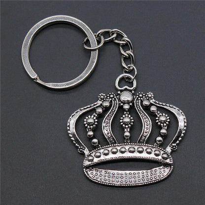 Zinc Alloy Crown Key Chain Metal Tiara Key Ring Auto Bag Accessories