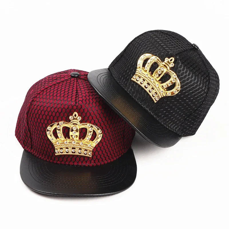 Brand Oohmy Street Cap Royal King Crown Baseball Cap Hip-hop Snapback Men Women Boys Girls Hats