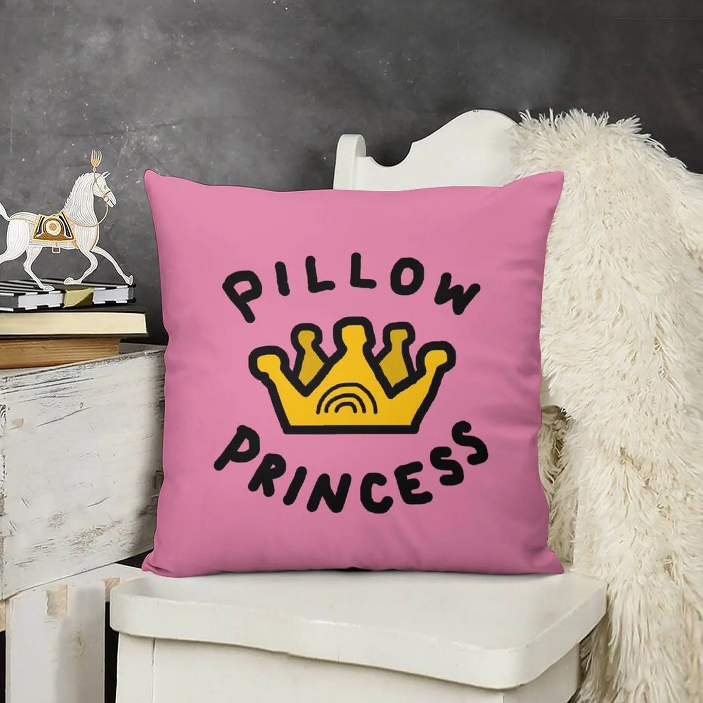 Pillow Princess Crown Throw Pillow Embroidered Cushion Cover ornamental pillows Decorative Cushions Cushion Child pillow