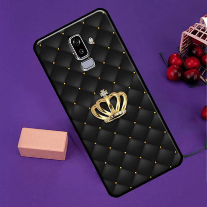 Quilted Texture Sofa Pattern Crown Phone Case For Samsung Galaxy J3 J5 J7 2017 J1 A5 A3 2016 J8 J4 J6 Plus A6 A8 A7 A9 2018