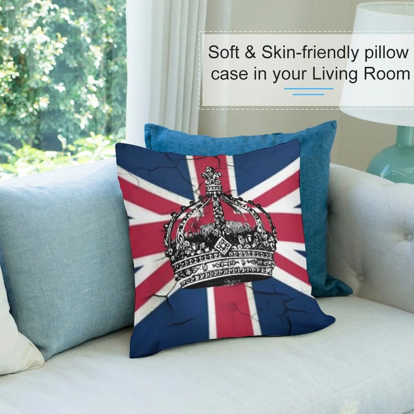 1980s dark academia British union jack flag jubilee vintage crown Throw Pillow Luxury Pillow Cover Pillowcase Cushion pillow