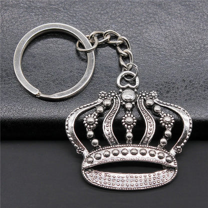 Zinc Alloy Crown Key Chain Metal Tiara Key Ring Auto Bag Accessories